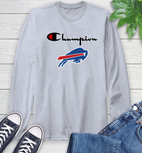 NFL Football Buffalo Bills Champion Shirt Long Sleeve T-Shirt 4