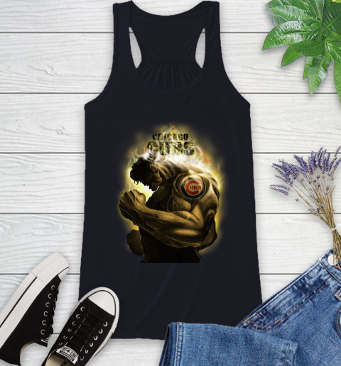 Chicago Cubs MLB Baseball Hulk Marvel Avengers Sports Racerback Tank 9