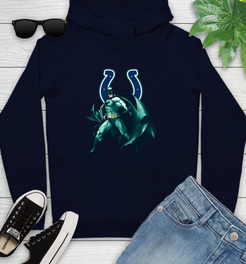 NFL Batman Football Sports Indianapolis Colts Youth Hoodie 4
