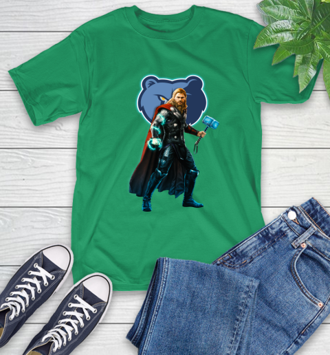NBA Thor Avengers Endgame Basketball Memphis Grizzlies T-Shirt 7