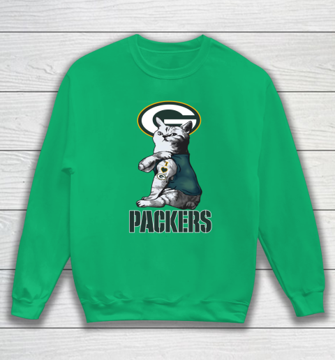 NFL Football My Cat Loves Green Bay Packers Sweatshirt 5