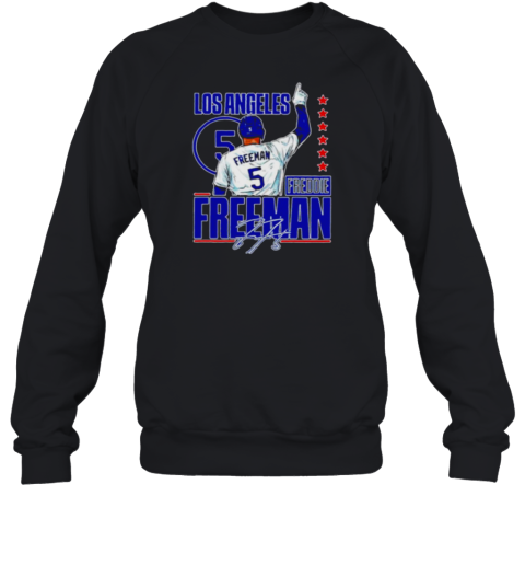 Freddie Freeman Dodgers Grand Slam World Series 2024 signature Sweatshirt