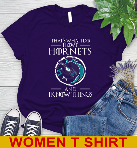 Charlotte Hornets NBA Basketball That's What I Do I Love My Team And I Know Things Game Of Thrones 88