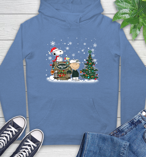 NFL New York Jets Snoopy Charlie Brown Christmas Football Super Bowl Sports Hoodie 11