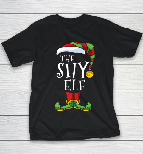 Shy Elf Family Matching Christmas Group Funny Pajama Youth T-Shirt