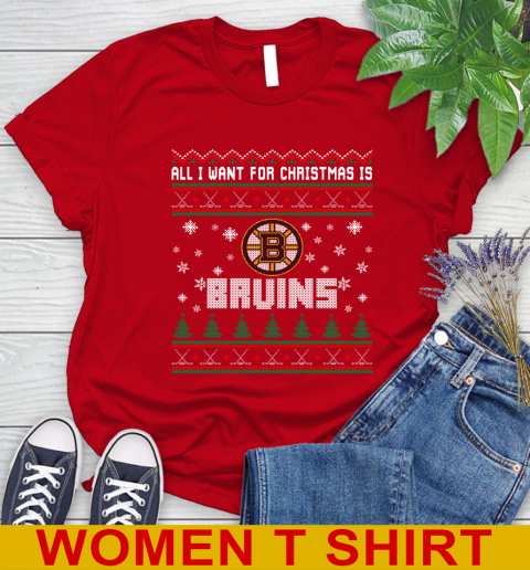 Boston Bruins NHL Hockey All I Want For Christmas Is My Team Sports 95