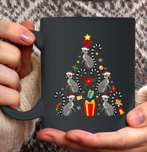 Lemur Christmas Ornament Tree Funny Gift Ceramic Mug 11oz