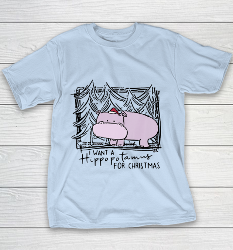 I Want A Hippopotamus For Christmas Hippo for Kid Women Men Youth T-Shirt 4