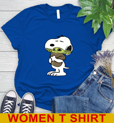 Snoopy Hugging Baby Yoda Shirt 97