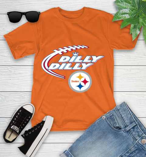 NFL Pittsburgh Steelers Dilly Dilly Football Sports Youth T-Shirt 7