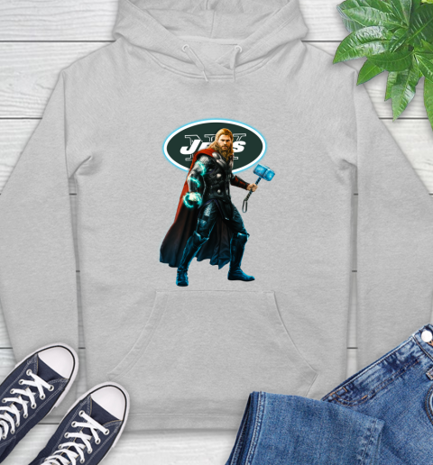 NFL Thor Avengers Endgame Football New York Jets Hoodie 7 NFL Thor Avengers Endgame Football New York Jets Hoodie - Image 7