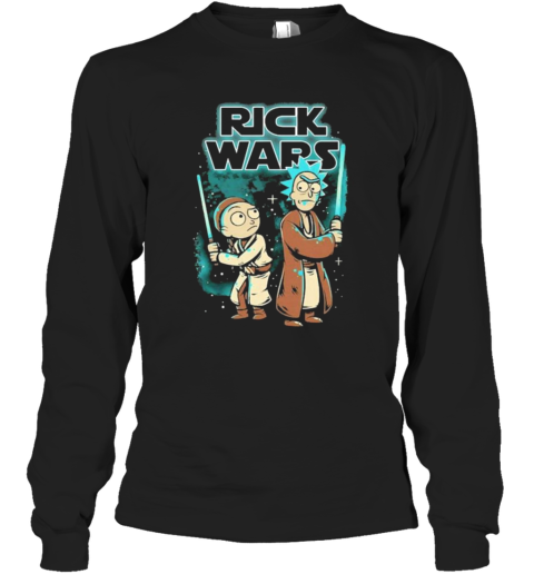 Rick And Morty Jedi Rick Wars Star Wars Mashup Long Sleeve T-Shirt