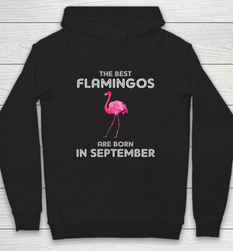 Birthday Shirt Best Flamingos are Born in September For Girl Hoodie