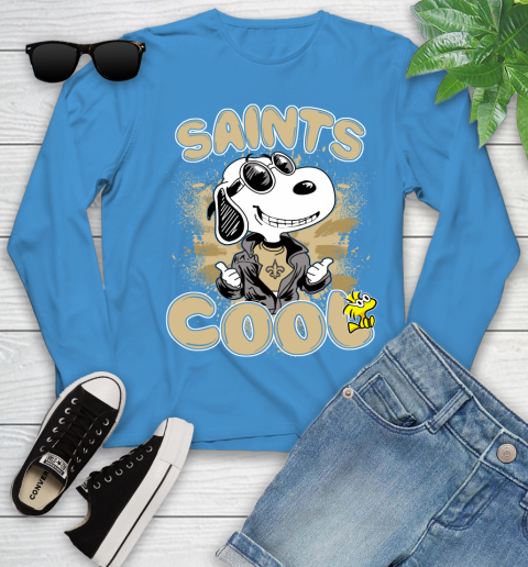 NFL Football New Orleans Saints Cool Snoopy Shirt Youth Long Sleeve 7