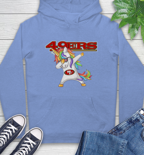 San Francisco 49ers NFL Football Funny Unicorn Dabbing Sports Hoodie 11