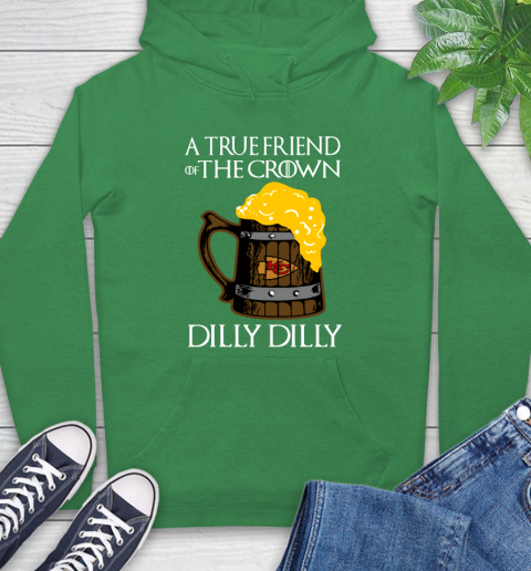 NFL Kansas City Chiefs A True Friend Of The Crown Game Of Thrones Beer Dilly Dilly Football Shirt Hoodie 8