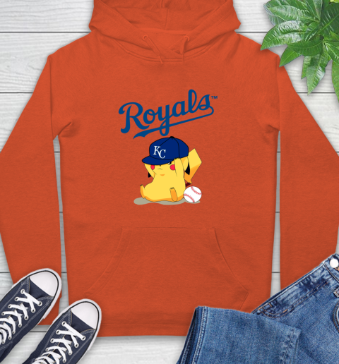 MLB Pikachu Baseball Sports Kansas City Royals Hoodie 5