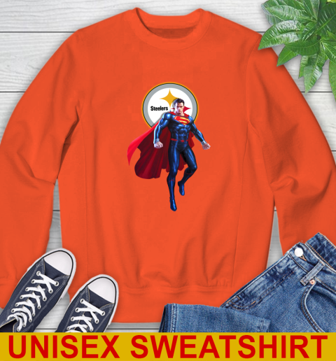 NFL Superman DC Sports Football Pittsburgh Steelers Sweatshirt 4