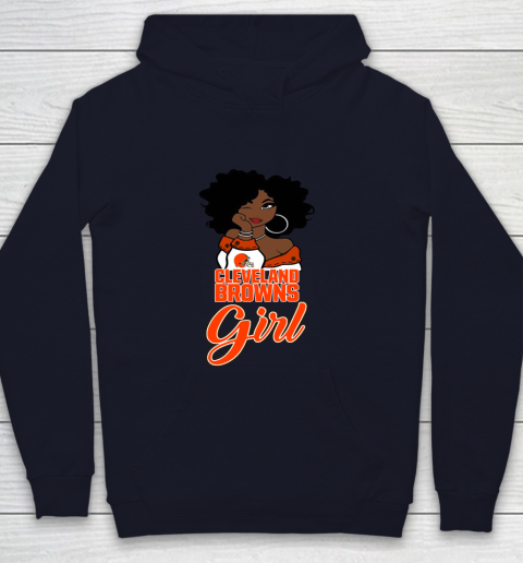 Cleveland Browns Girl NFL Youth Hoodie 3