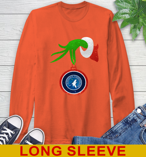 Minnesota Timberwolves Grinch Merry Christmas NBA Basketball Long Sleeve T-Shirt 5