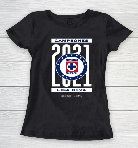 Football Cruz Azul Championship 2021 Women's T-Shirt
