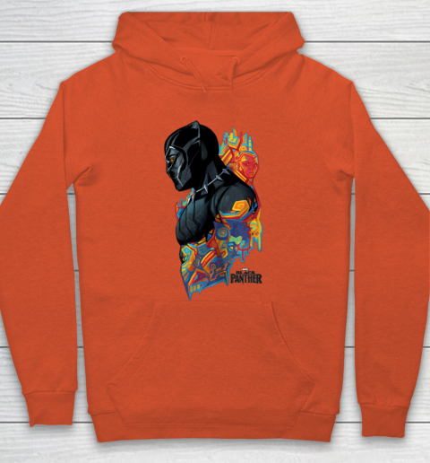 For Fan Black Panther Movie Colorful Pattern Profile Hoodie