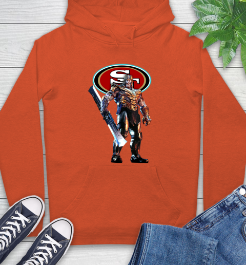 NFL Thanos Gauntlet Avengers Endgame Football San Francisco 49ers Hoodie 5