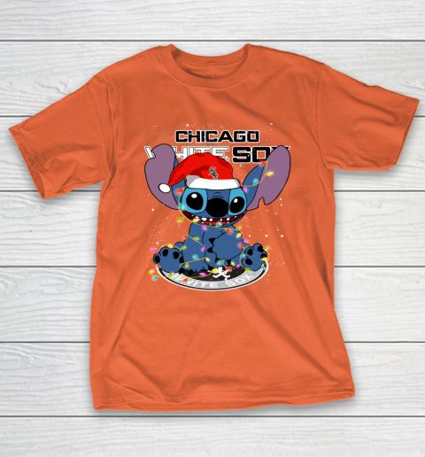 Chicago White Sox MLB noel stitch Baseball Christmas T-Shirt 3