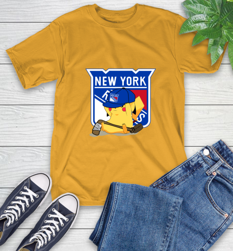 NHL Pikachu Hockey Sports New York Rangers T-Shirt 3