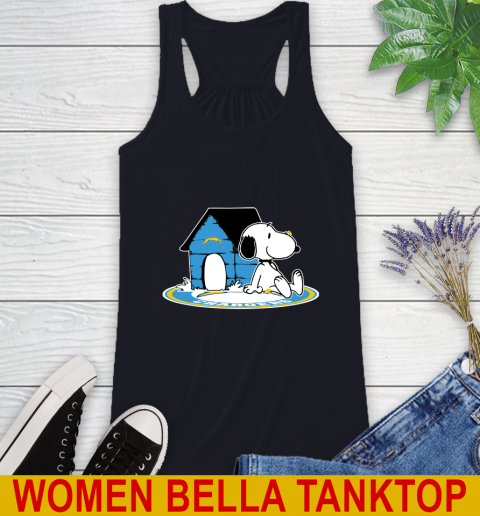 NFL Football Los Angeles Chargers Snoopy The Peanuts Movie Shirt Racerback Tank 10