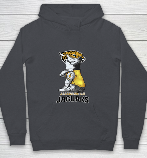 NFL Football My Cat Loves Jacksonville Jaguars Youth Hoodie 5