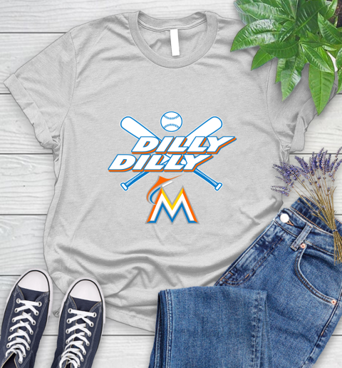 MLB Miami Marlins Dilly Dilly Baseball Sports Women's T-Shirt