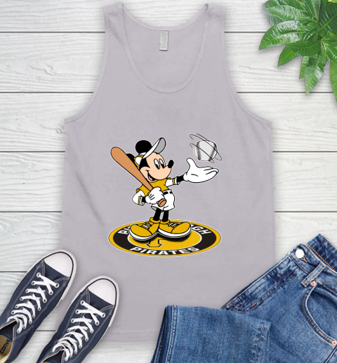 MLB Baseball Pittsburgh Pirates Cheerful Mickey Disney Shirt Tank Top 4