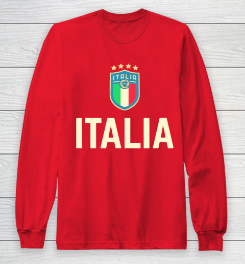 Italy Soccer Jersey 2020 2021 Euros Italia Football Team Long Sleeve T-Shirt 7
