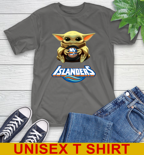 NHL Hockey New York Islanders Star Wars Baby Yoda Shirt 8