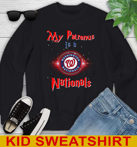 MLB Baseball Harry Potter My Patronus Is A Washington Nationals Youth Sweatshirt