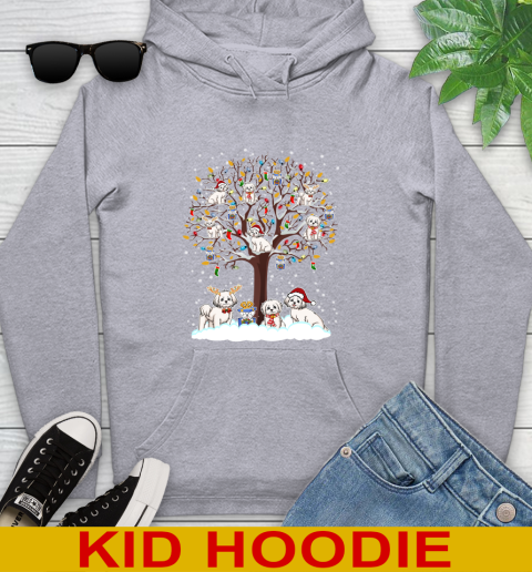 Maltese dog pet lover light christmas tree shirt 133