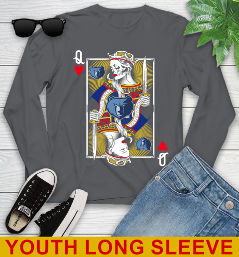 NBA Basketball Memphis Grizzlies The Queen Of Hearts Card Shirt Youth Long Sleeve 9