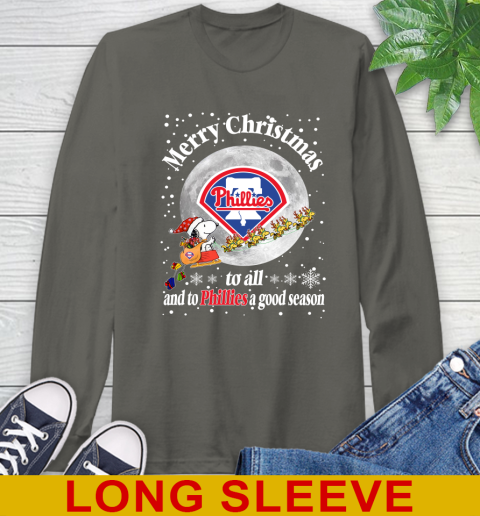 Philadelphia Phillies Merry Christmas To All And To Phillies A Good Season MLB Baseball Sports Long Sleeve T-Shirt 10