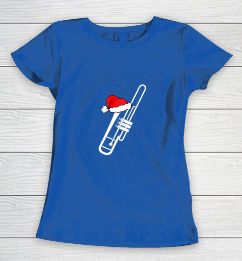 Christmas Gift Trombone Santa Trombone Funny Xmas Pajama Women's T-Shirt 8
