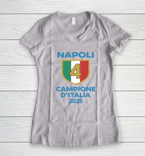Napoli Campione D'Italia 2025 Women's V-Neck T-Shirt