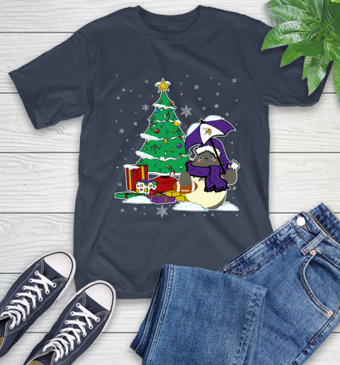 Minnesota Vikings NFL Football Cute Tonari No Totoro Christmas Sports T-Shirt 3