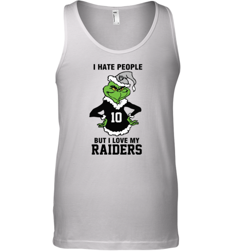 I Hate People But I Love My Raiders Las Vegas Raiders NFL Teams Tank Top