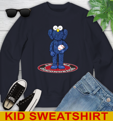 MLB Baseball Arizona Diamondbacks Kaws Bff Blue Figure Shirt Youth Sweatshirt 3