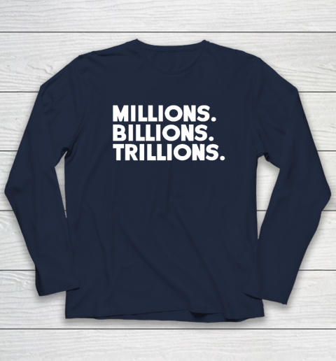 Millions Billions Trillions Long Sleeve T-Shirt - Image 3