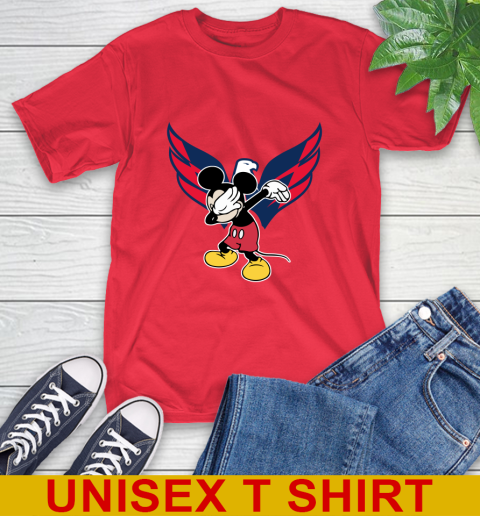 Washington Capitals NHL Hockey Dabbing Mickey Disney Sports T-Shirt 10
