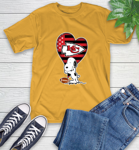 Kansas City Chiefs NFL Football The Peanuts Movie Adorable Snoopy T-Shirt 3