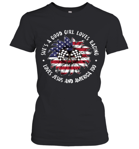 Good Girl Loves Racing Women's T-Shirt