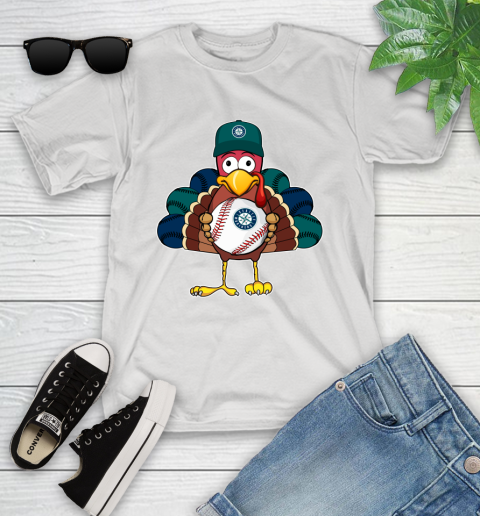 Seattle Mariners Turkey thanksgiving Youth T-Shirt