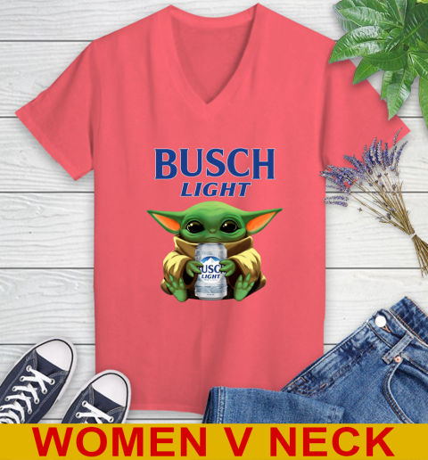 Star Wars Baby Yoda Hugs Busch Light Beer Shirt 83